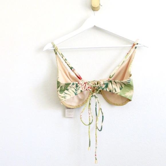 NEW! Kenny Flowers The UBUD Underwire Bikini Top Tropical Green SZ XL - Picture 12 of 16